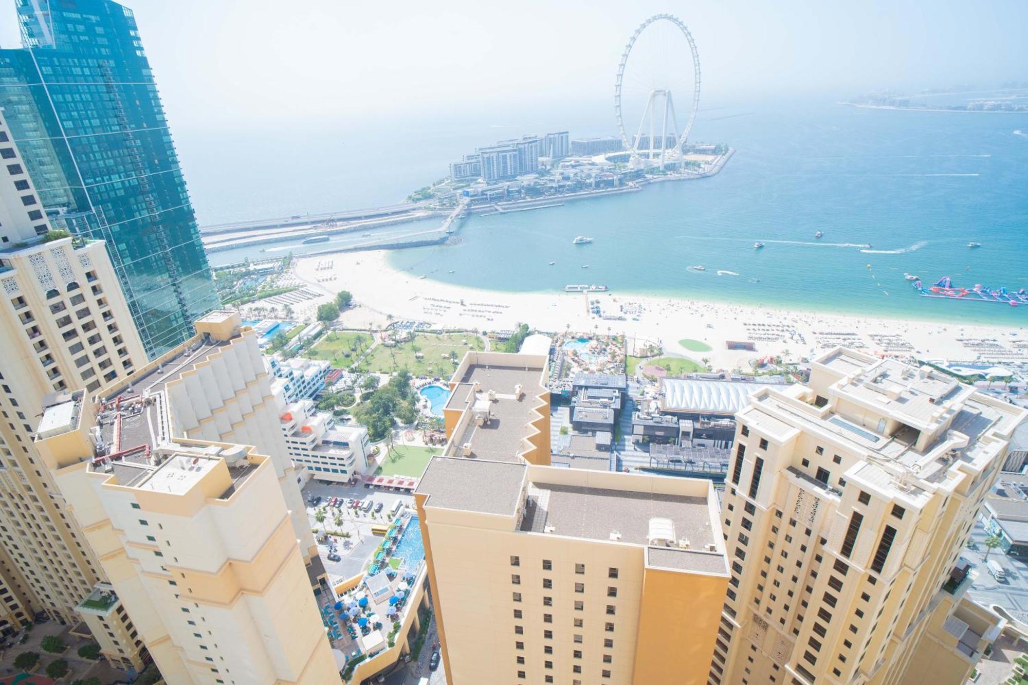 Jbr Amwaj 4 , Upgraded Sea And Ain Dubai Views, 2M Walk To Beach By Gardenia Suitse Exterior foto