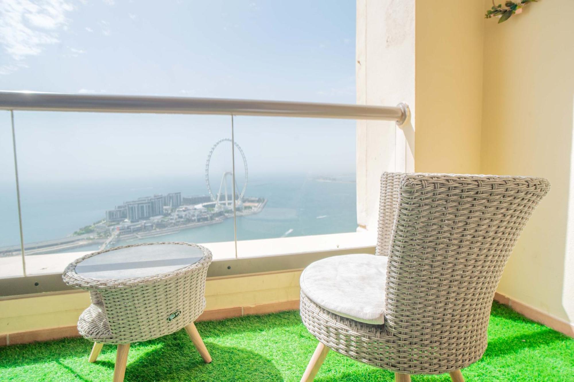 Jbr Amwaj 4 , Upgraded Sea And Ain Dubai Views, 2M Walk To Beach By Gardenia Suitse Exterior foto